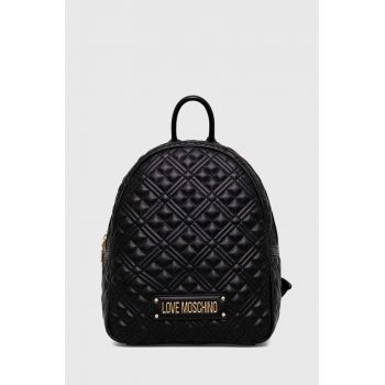 Love Moschino rucsac femei, culoarea negru, mic, neted