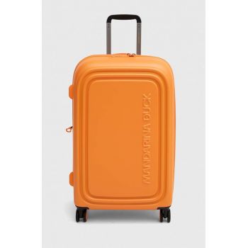 Mandarina Duck valiza culoarea portocaliu ieftina