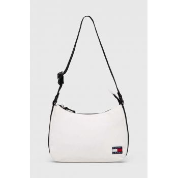 Tommy Jeans poșetă culoarea alb AW0AW15815