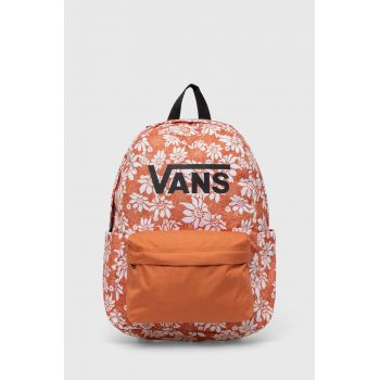 Vans ghiozdan copii OLD SKOOL GROM BACKPACK culoarea portocaliu, mare, modelator