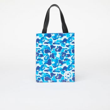 A BATHING APE Abc Camo Tote Bag Blue de firma originala