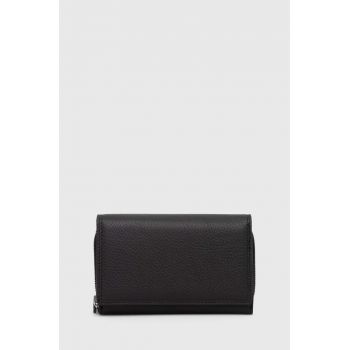 Answear Lab portofel de piele femei, culoarea negru