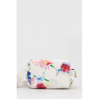 Desigual poseta LIQUIDFLOWER HABA culoarea alb, 24SAXP69