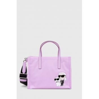 Karl Lagerfeld poseta culoarea violet ieftina