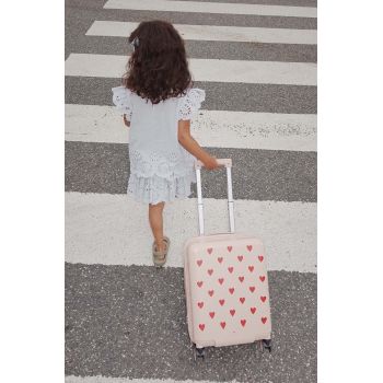 Konges Sløjd valiză pentru copii culoarea roz ieftina