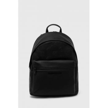 PLEIN SPORT rucsac barbati, culoarea negru, mare, cu imprimeu