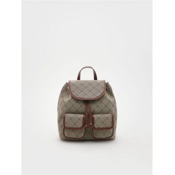 Reserved - Rucsac din jacard - multicolor