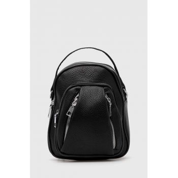 Answear Lab rucsac femei, culoarea negru, mic, neted