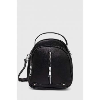 Answear Lab rucsac femei, culoarea negru, mic, neted