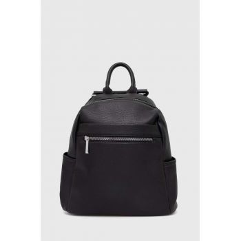 Answear Lab rucsac femei, culoarea negru, mic, neted