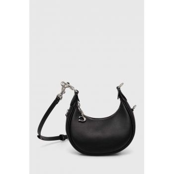Coach poseta de piele culoarea negru, CR508