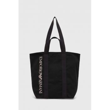 Emporio Armani Underwear geanta de bumbac culoarea negru, 231795 CC918 ieftina