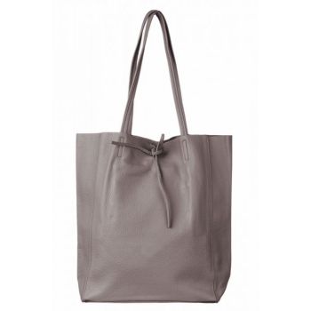 Geanta shopper din piele naturala, bej inchis Geanta shopper din piele naturala, bej inchis