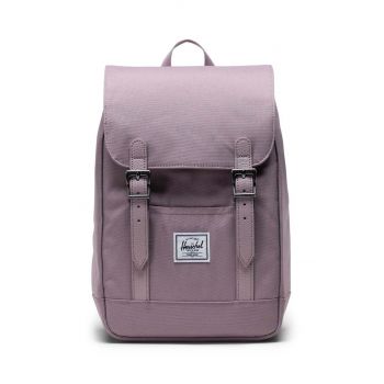 Herschel rucsac Retreat Mini Backpack culoarea roz, mare, neted