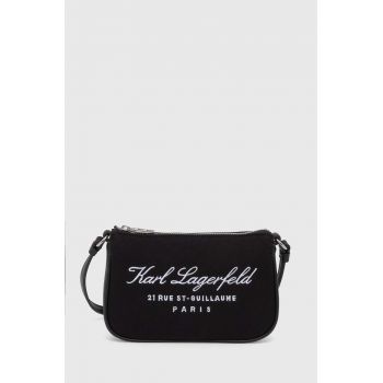 Karl Lagerfeld poseta culoarea negru