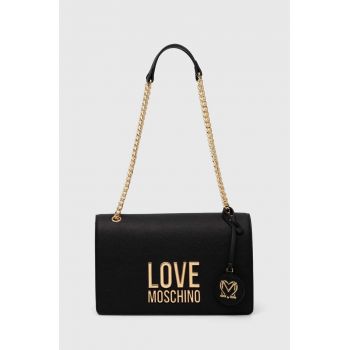 Love Moschino poseta culoarea negru, JC4099PP1GLI0000