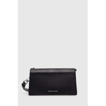 MICHAEL Michael Kors poseta de piele culoarea negru ieftina