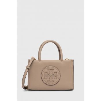 Tory Burch poseta Ella Bio Mini Tote culoarea bej, 145613.201 de firma originala