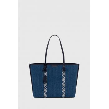 Tory Burch poseta Perry Denim Triple-Compartment 159268.426