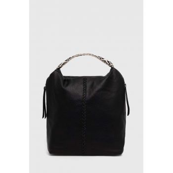 Answear Lab rucsac femei, culoarea negru, mic, neted