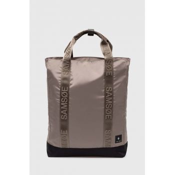 Samsoe Samsoe rucsac barbati, culoarea negru, mare, neted