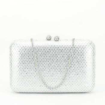 Clutch elegant B-6157 05 Argintiu