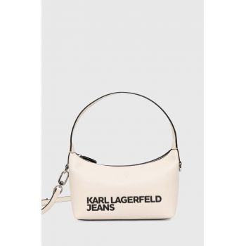 Karl Lagerfeld Jeans poseta culoarea bej, 245J3009