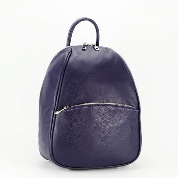 Rucsac dama din piele naturala B-8985 121 Mov inchis