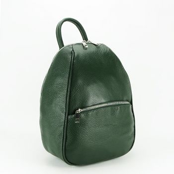 Rucsac dama din piele naturala B-8985 121 Verde inchis