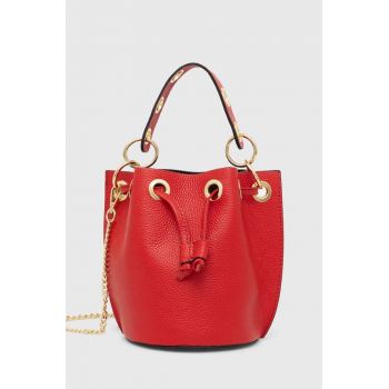 Answear Lab poseta de piele culoarea rosu de firma originala