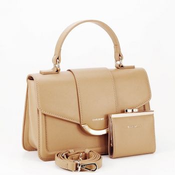 Geanta dama cu portofel inclus B-CB2401-2 Camel