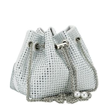 Geanta tip sac cu pietricele B-625 05 Alb