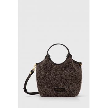 Gianni Chiarini geanta de mana din piele intoarsa DUA culoarea maro, BS 11108 LDN-PL