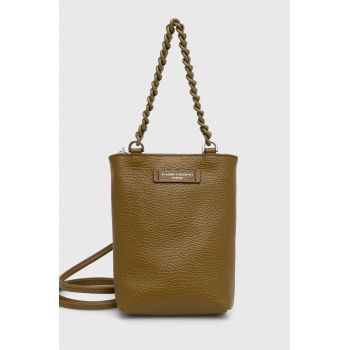 Gianni Chiarini poseta de piele CAMILLA culoarea verde, BS 9590/COMM GRN