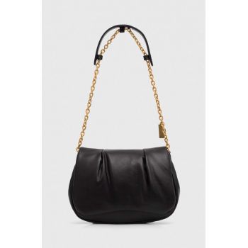 Gianni Chiarini poseta de piele GLENDA culoarea negru, BS 10996 FOUCLD
