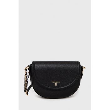 MICHAEL Michael Kors poseta de piele culoarea negru
