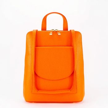 Rucsac 2 in 1 din piele naturala B-8940 123 Portocaliu
