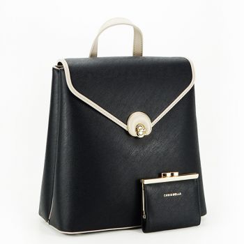 Rucsac dama cu clapeta B-CB2404-4 17 Negru
