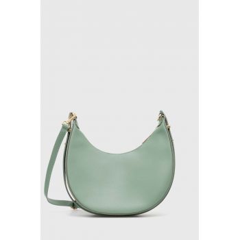 Answear Lab poseta de piele culoarea turcoaz