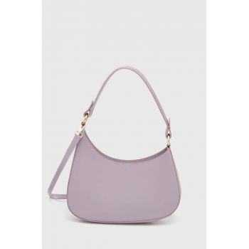 Answear Lab poseta de piele culoarea violet