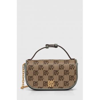 Dkny poseta culoarea maro, R42EYE58