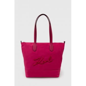 Karl Lagerfeld poseta culoarea roz, 245W3031