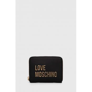 Love Moschino portofel femei, culoarea negru, JC5613PP1LKD0000