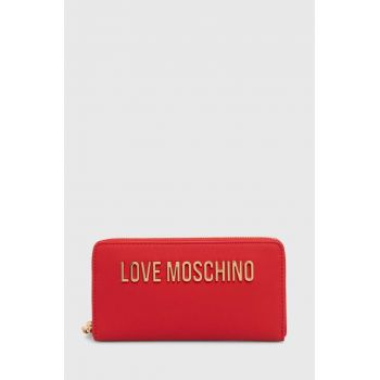 Love Moschino portofel femei, culoarea rosu, JC5611PP1LKD0000