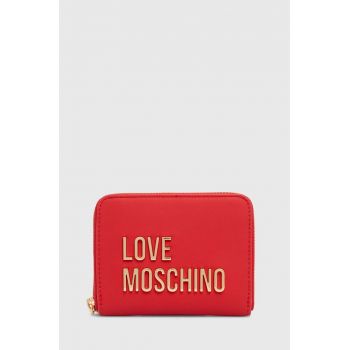 Love Moschino portofel femei, culoarea rosu, JC5613PP1LKD0000