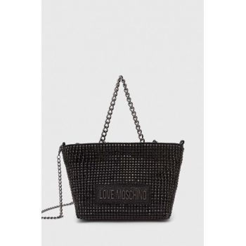 Love Moschino poseta culoarea negru, JC4045PP1LLP100A