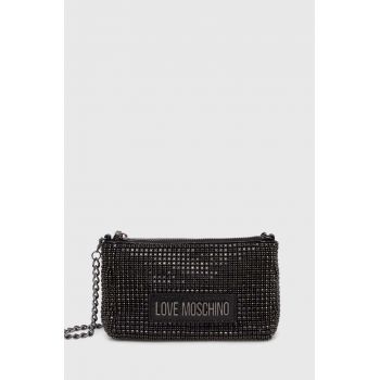 Love Moschino poseta culoarea negru, JC4046PP1LLP100A