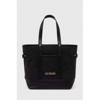 Love Moschino poseta culoarea negru, JC4069PP1LLH200A