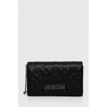 Love Moschino poseta culoarea negru, JC4079PP1LLA0000