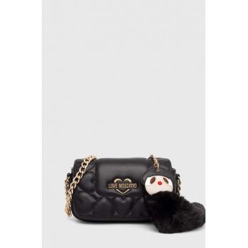 Love Moschino poseta culoarea negru, JC4082PP18LO0
